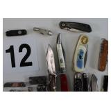 Lot of Folding Knives And Buck Knives