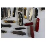 Lot of Folding Knives And Buck Knives