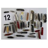 Lot of Folding Knives And Buck Knives