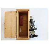Lot of Miscellaneous Vintage Boxes, Ethnic Gourd Art, And A Microscope