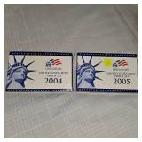 2004,2005 US Mint Proof Sets (2)