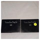 1981,1982 US Mint Proof Sets (2)