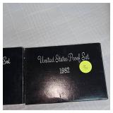 1981,1982 US Mint Proof Sets (2)