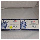 2005,2006 US Mint Proof Sets (2)
