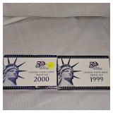 1999,2000 US Mint Proof Sets (2)