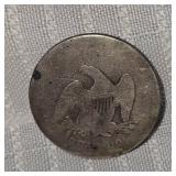 1857 Seated LiebertyQuarter, 25c