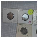 11 Mixed Dates V Nickels, 5c