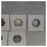 11 Mixed Dates V Nickels, 5c