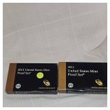 2011,1012 US Mint Proof Sets(2)