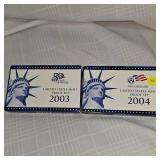 2003,2004 US Mint Proof Sets (2)