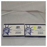 2000,2001 US Mint Proof Sets (2)