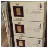 1985-1988 US 22Kt Stamp Collection as Pictured