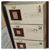 1985-1988 US 22Kt Stamp Collection as Pictured