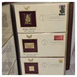 1985-1988 US 22Kt Stamp Collection as Pictured