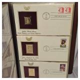 1985-1988 US 22Kt Stamp Collection as Pictured