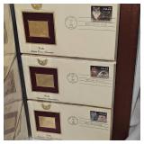 1985-1988 US 22Kt Stamp Collection as Pictured