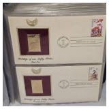 1987 US Wildlife 22kt Gold Stamp Collection