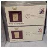 1987 US Wildlife 22kt Gold Stamp Collection
