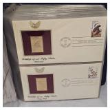 1987 US Wildlife 22kt Gold Stamp Collection