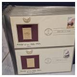 1987 US Wildlife 22kt Gold Stamp Collection