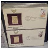 1987 US Wildlife 22kt Gold Stamp Collection