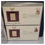 1987 US Wildlife 22kt Gold Stamp Collection