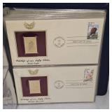 1987 US Wildlife 22kt Gold Stamp Collection