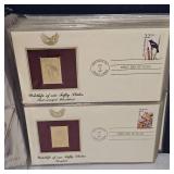 1987 US Wildlife 22kt Gold Stamp Collection