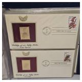 1987 US Wildlife 22kt Gold Stamp Collection