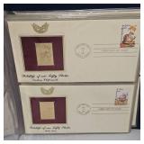 1987 US Wildlife 22kt Gold Stamp Collection