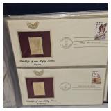 1987 US Wildlife 22kt Gold Stamp Collection