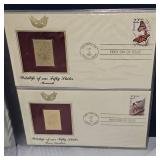1987 US Wildlife 22kt Gold Stamp Collection