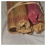 5 Rolls Wheatback Pennies(250), 1c