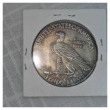 2-1907 Indian Head $10 Copy, Silver Plated
