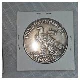 2-1907 Indian Head $10 Copy, Silver Plated
