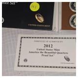 2012 US Mint Proof Quarter Set