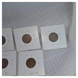 1918-1957 Carded Lot of 11 Wheatback Pennies
