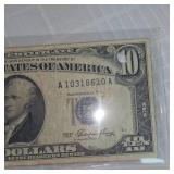 1953 $10 Silver Certificate, XF