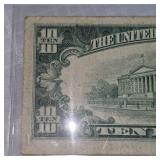 1953 $10 Silver Certificate, XF