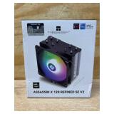 Thermalright Assassin X 120R SE V2 CPU Cooler, 4 6mm Heat Pipes, 1550RPM Speed 120mm RGB PWM Quiet Fan CPU Cooler with S-FDB Bearing, for AMD AM4 AM5/Intel 1700/1150/1151/1200/1851