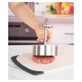Brigii 304 Stainless Steel Burger Press,Hamburger Patty Maker, Heavy Duty Stainless Steel Burger Press for Ground Beef, Burgers (Dishwasher Safe) (BP01 PRO-5.5")