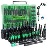 74-Piece Magnetic Nut Driver Set for Impact Drill Metric & SAE, Impact Socket Adapter, Power Bits with Magnetic Holder, Wing Nut Driver, Universal Socket, 1/4