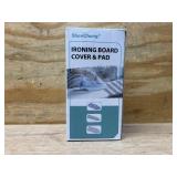 SheeChung 12.5 x 32 Inch Mini Ironing Board Cover - with 100% Cotton Iron Cover and Extra Thick Pad,Resists Scorching and Staining,Fits for Small Tabletop Ironing Board (Ironing Board Not Included)