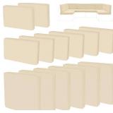 14Pieces Patio Cushion Covers Replacement Outdoor Couch Cushions Covers Splashproof Sofa Slipcovers Set with Zippers,Patio Furniture Protector Cover Only(Beige, 25.6 25.6 3.94inches)