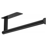 ASTOFLI Paper Towel Holder Under Cabinet No Drilling, Self Adhesive Paper Towel Holder Wall Mount for Kitchen Rack, Under Counter Napin Holder No Drill, 304 Stainless Steel Matte Black