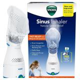 Vicks Sinus Inhaler, Plug-in Non-Medicated Steam Inhaler for Sinus Relief, Allergies, Congestion & Colds, Vocal Steamer, Soothes Nasal & Throat Passages, Works with VapoPads (1 Included)
