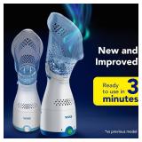 Vicks Sinus Inhaler, Plug-in Non-Medicated Steam Inhaler for Sinus Relief, Allergies, Congestion & Colds, Vocal Steamer, Soothes Nasal & Throat Passages, Works with VapoPads (1 Included)