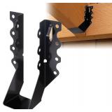50 Pcs 2x6 Joist Hangers, 20 Gauge Heavy Duty Face Mount Joist Hangers for Wood, Black Powder Coated Hurricane Ties Deck Brackets for Rafters, Floor, Ceiling, Roofs