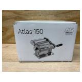 MARCATO Made in Italy Atlas 150 Classic Manual Pasta Maker Machine, Chrome Steel with Black Hand Crank. Makes Lasagna, Fettuccine & Tagliolini.