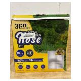 Garden Hose - Water Hose 100 FT with Swivel Handle & 8 Function Nozzle, Flexible, Heavy Duty, No Kink, Lightweight Metal Hose for Outdoor, Yard, 304 Stainless Steel